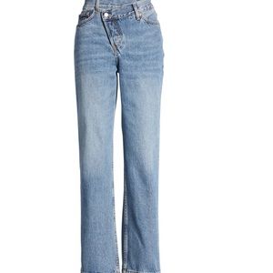 TOPSHOP Wrap Straight Leg Jean